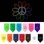 Pet and Dog Bandana Rhinestone, "Rainbow Peace Flower"