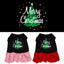 Christmas Pet Dog & Cat Dress Screen Printed, "Scribble Merry Christmas"