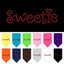 Pet and Dog Bandana Rhinestone, "Sweetie"