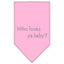 Pet and Dog Bandana Rhinestone, "Who Loves Ya Baby?"