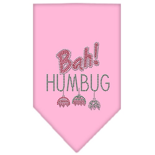 Christmas Pet and Dog Bandana Rhinestone, "Bah Humbug"