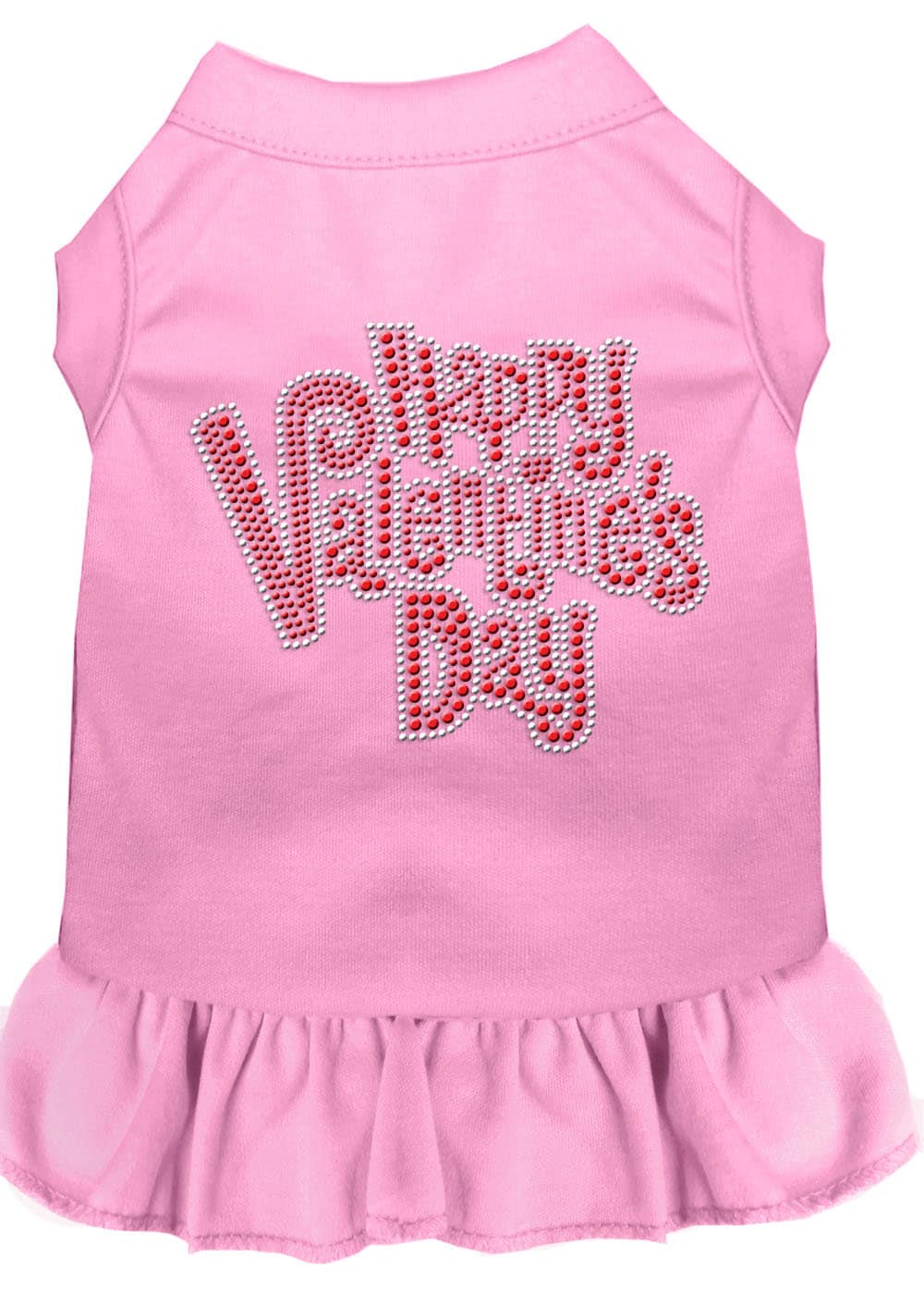 Pet Dog & Cat Dress Rhinestone, "Happy Valentines Day"