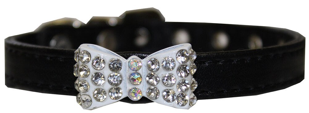 Dog, Puppy & Pet Fashion Collar, "Bow-Dacious Crystal"