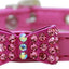 Dog, Puppy & Pet Fashion Collar, "Bow-Dacious Crystal"