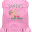 Christmas Pet Dog & Cat Dress Rhinestone, "Santa's Elf"