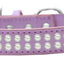 Dog, Puppy & Pet Fashion  Collar, "Two Row Pearl Rimsets"