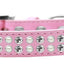 Dog, Puppy & Pet Fashion  Collar, "Two Row Pearl And Clear Crystal Rimsets"