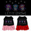 Christmas Pet Dog & Cat Dress Rhinestone, "Let It Snow Penguins"