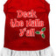 Christmas Dog Dress, Pet Dog & Cat Dress Screen Printed, "Deck The Halls Y'all"