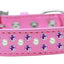 Dog, Puppy & Pet Fashion  Collar, "Pearl and Purple Crystal Rimsets Sprinkles"