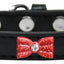 Dog, Puppy & Pet Widget Fashion Collar, "Red Glitter Bow"