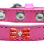 Dog, Puppy & Pet Widget Fashion Collar, "Red Glitter Bow"