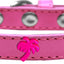 Dog, Puppy & Pet Widget Fashion  Collar, "Pink Palm Tree"