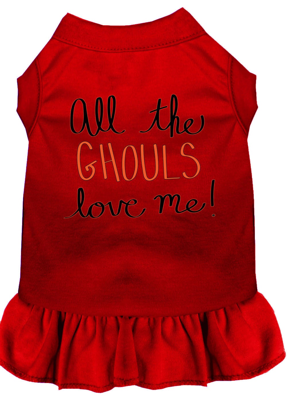 Halloween Pet, Dog & Cat Dress Screen Printed, "All The Ghouls Love Me"