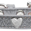 Dog, Puppy & Pet Widget Ice Cream Collar, "Silver Heart"