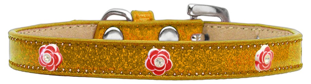 Dog, Puppy & Pet Widget Ice Cream Collar, "Red Roses"