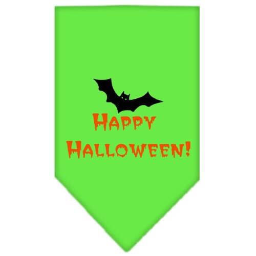 Halloween Pet and Dog Bandana Screen Printed, "Happy Halloween"