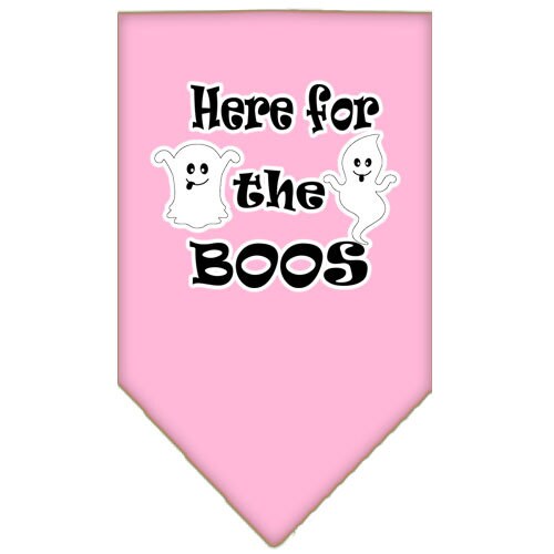 Halloween Pet and Dog Bandana Screen Printed, "Here For The Boos"