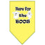 Halloween Pet and Dog Bandana Screen Printed, "Here For The Boos"