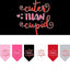 Pet and Dog Bandana Screen Printed, "Cuter Than Cupid"