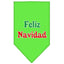 Christmas Pet and Dog Bandana Screen Printed, "Feliz Navidad"