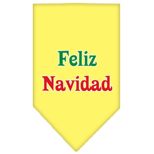 Christmas Pet and Dog Bandana Screen Printed, "Feliz Navidad"