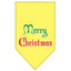 Christmas Pet and Dog Bandana Screen Printed, "Merry Christmas"