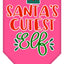 Christmas Pet and Dog Bandana Screen Printed, "Santa's Cutest Elf"