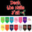 Christmas Pet and Dog Bandana Screen Printed, "Deck The Halls Y'all"