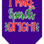 Christmas Pet and Dog Bandana Screen Printed, "I Make Spirits Bright"