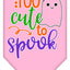 Halloween Pet and Dog Bandana Screen Printed, "Too Cute To Spook - Girly Ghost"