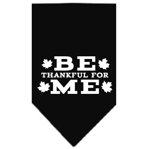 Thanksgiving Pet and Dog Bandana Screen Printed, "Be Thankful For Me"