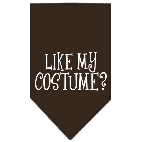 Halloween Pet and Dog Bandana Screen Printed, "Like My Costume?"