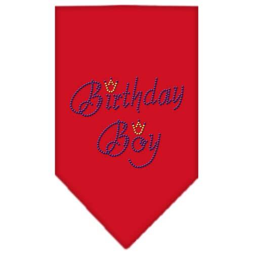 Pet and Dog Bandana Rhinestone, "Birthday Boy"