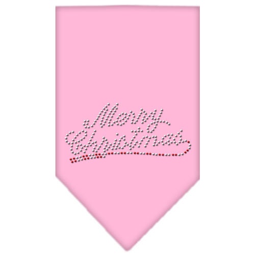 Christmas Pet and Dog Bandana Rhinestone, "Merry Christmas"