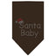 Christmas Pet and Dog Bandana Rhinestone, "Santa Baby"