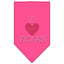 Pet and Dog Bandana Rhinestone, "I Heart Texas"