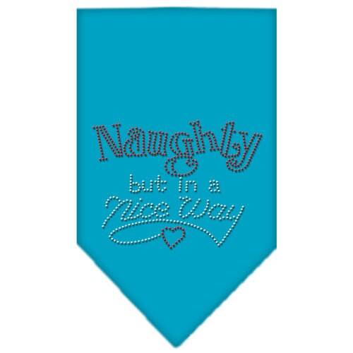 Christmas Pet and Dog Bandana Rhinestone, "Naughty, But In A Nice Way"