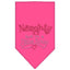 Christmas Pet and Dog Bandana Rhinestone, "Naughty, But In A Nice Way"