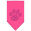 Pet and Dog Bandana Rhinestone, "Paw Purple"