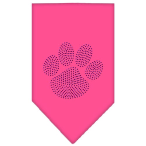 Pet and Dog Bandana Rhinestone, "Paw Purple"