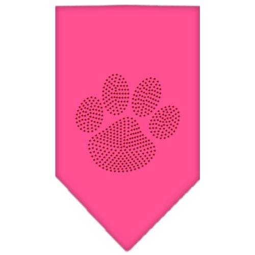 Pet and Dog Bandana Rhinestone, "Paw Red"