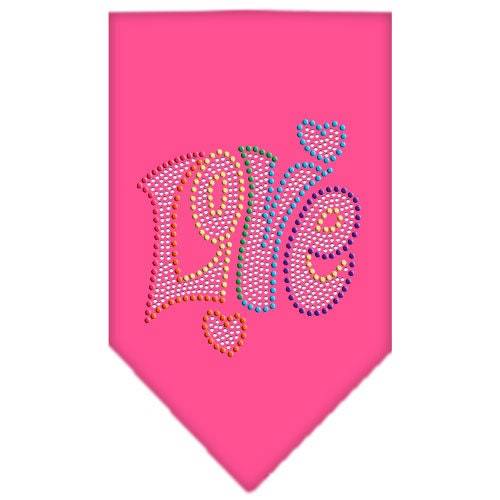 Pet and Dog Bandana Rhinestone, "Technicolor Love"