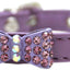 Dog, Puppy & Pet Fashion Collar, "Bow-Dacious Crystal"