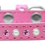 Dog, Puppy and Pet Fashion Collar, "Pearl & Pink Crystals"