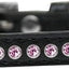 Dog, Puppy & Pet Fashion Collar, "Light Pink Crystal Rimsets"