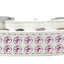 Dog, Puppy & Pet Fashion  Collar, "Two Row Light Pink Crystal Rimsets"