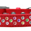 Dog, Puppy & Pet Fashion  Collar, "Confetti Crystal Rimsets Sprinkles"