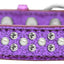 Dog, Puppy & Pet Ice Cream  Collar, "Pearl and Clear Crystal Rimsets Sprinkles"