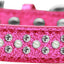 Dog, Puppy & Pet Ice Cream  Collar, "Pearl and Clear Crystal Rimsets Sprinkles"